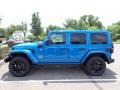 Hydro Blue Pearl 2024 Jeep Wrangler 4-Door Sahara 4xe Hybrid Exterior