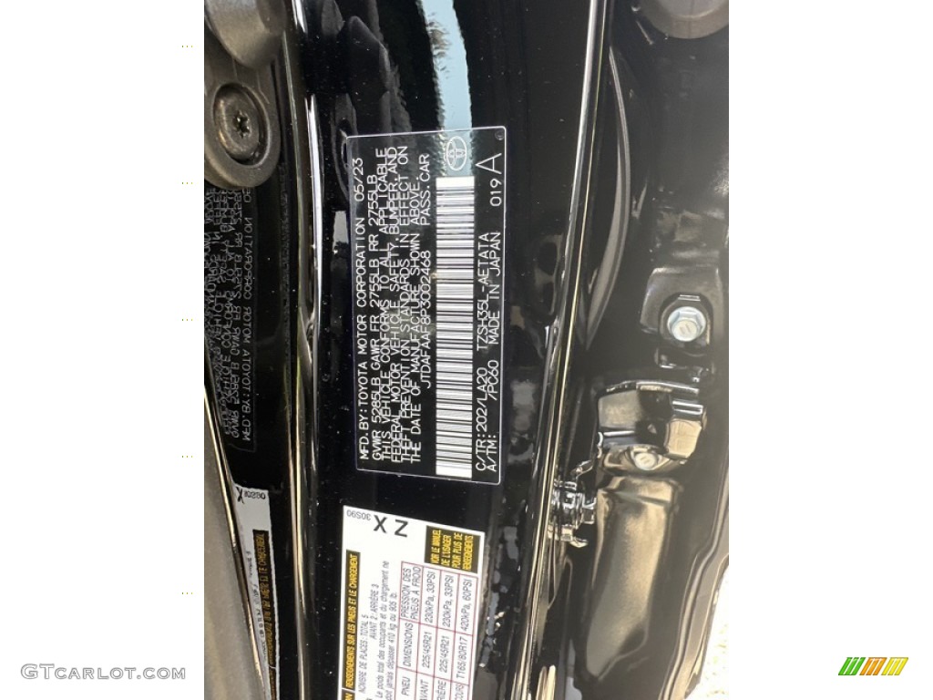 2023 Toyota Crown Platinum AWD Color Code Photos
