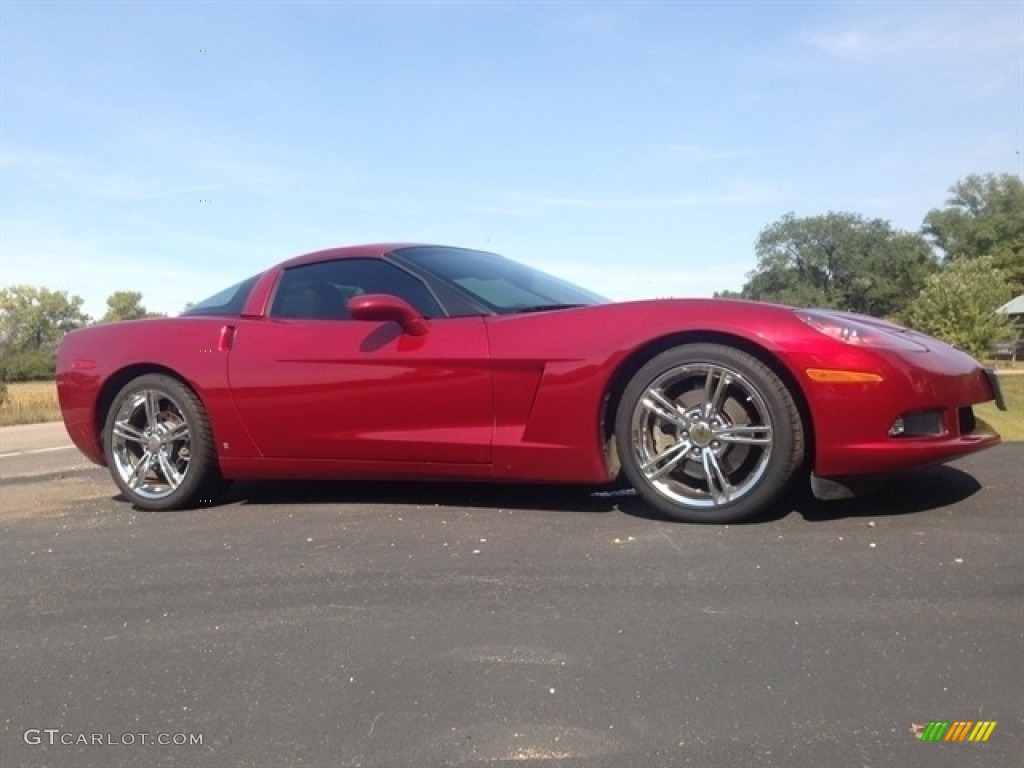 2008 Corvette Coupe - Crystal Red Metallic / Cashmere photo #1