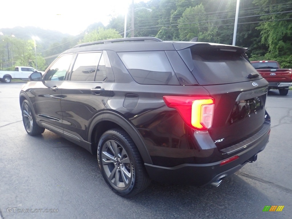 2021 Explorer XLT 4WD - Agate Black Metallic / Light Slate photo #5