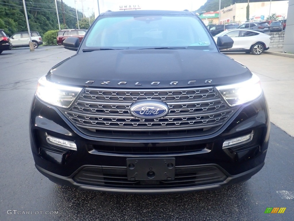 2021 Explorer XLT 4WD - Agate Black Metallic / Light Slate photo #8