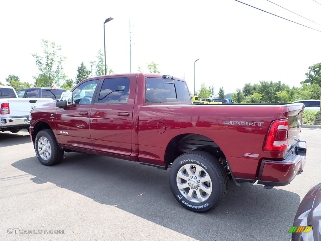2023 2500 Laramie Crew Cab 4x4 - Delmonico Red Pearl / Black photo #3