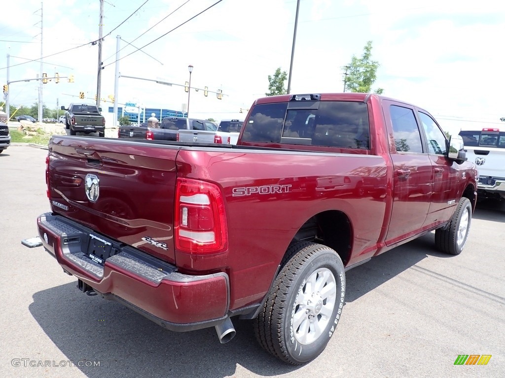 2023 2500 Laramie Crew Cab 4x4 - Delmonico Red Pearl / Black photo #6