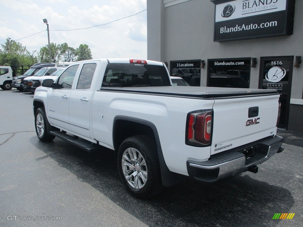 2016 Sierra 1500 SLT Double Cab 4WD - Summit White / Cocoa/Dune photo #3