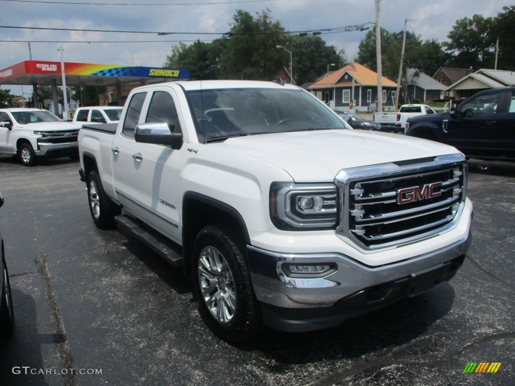 2016 Sierra 1500 SLT Double Cab 4WD - Summit White / Cocoa/Dune photo #5