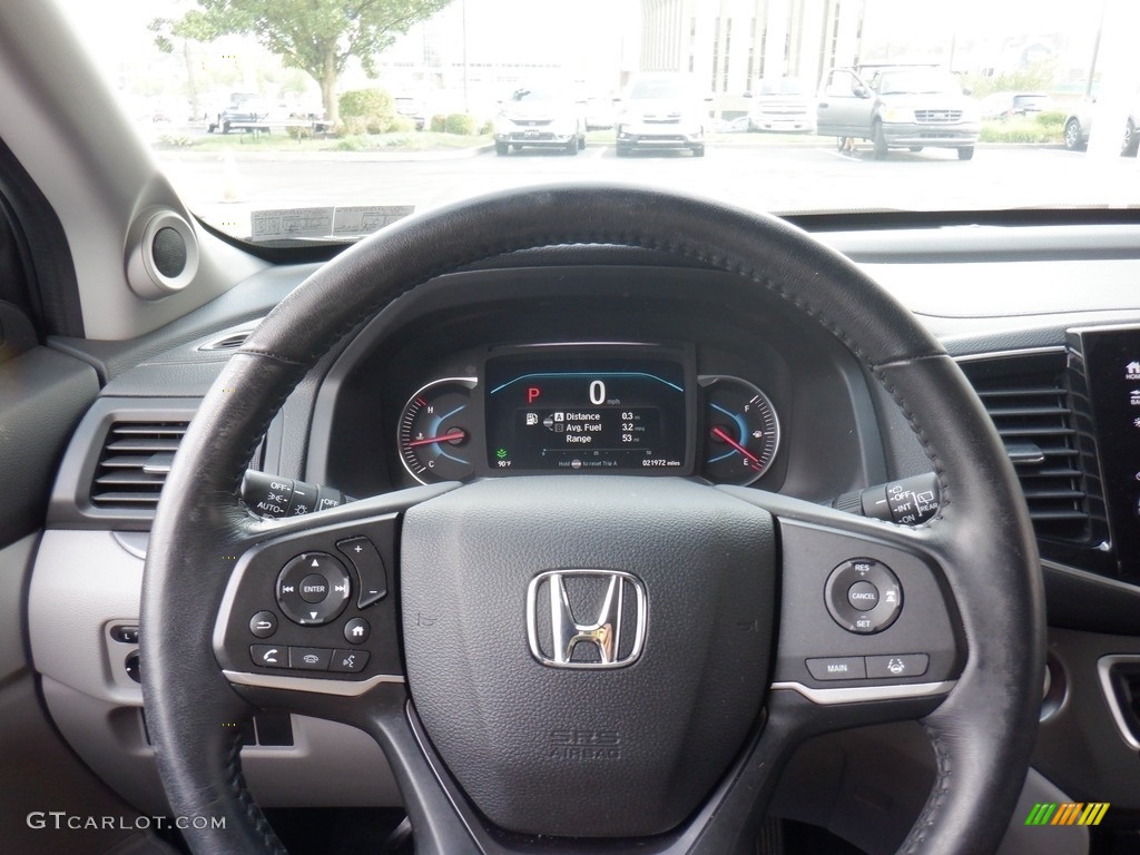 2020 Honda Pilot EX-L AWD Black Steering Wheel Photo #146370319