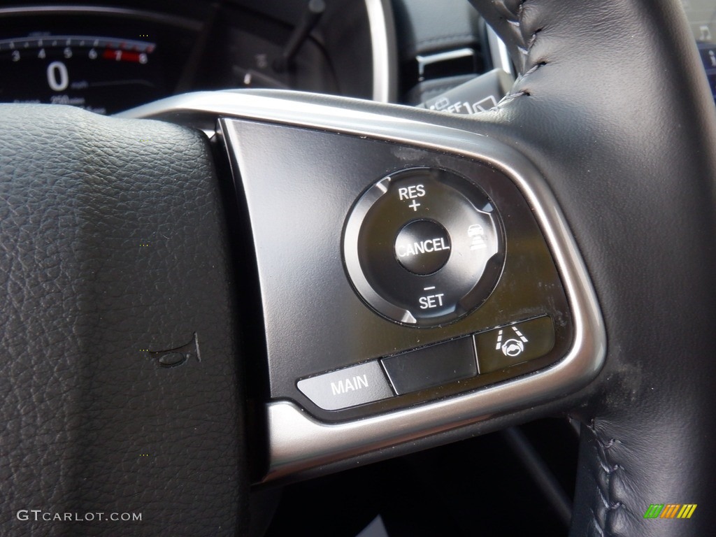 2021 Honda CR-V EX-L AWD Black Steering Wheel Photo #146370790