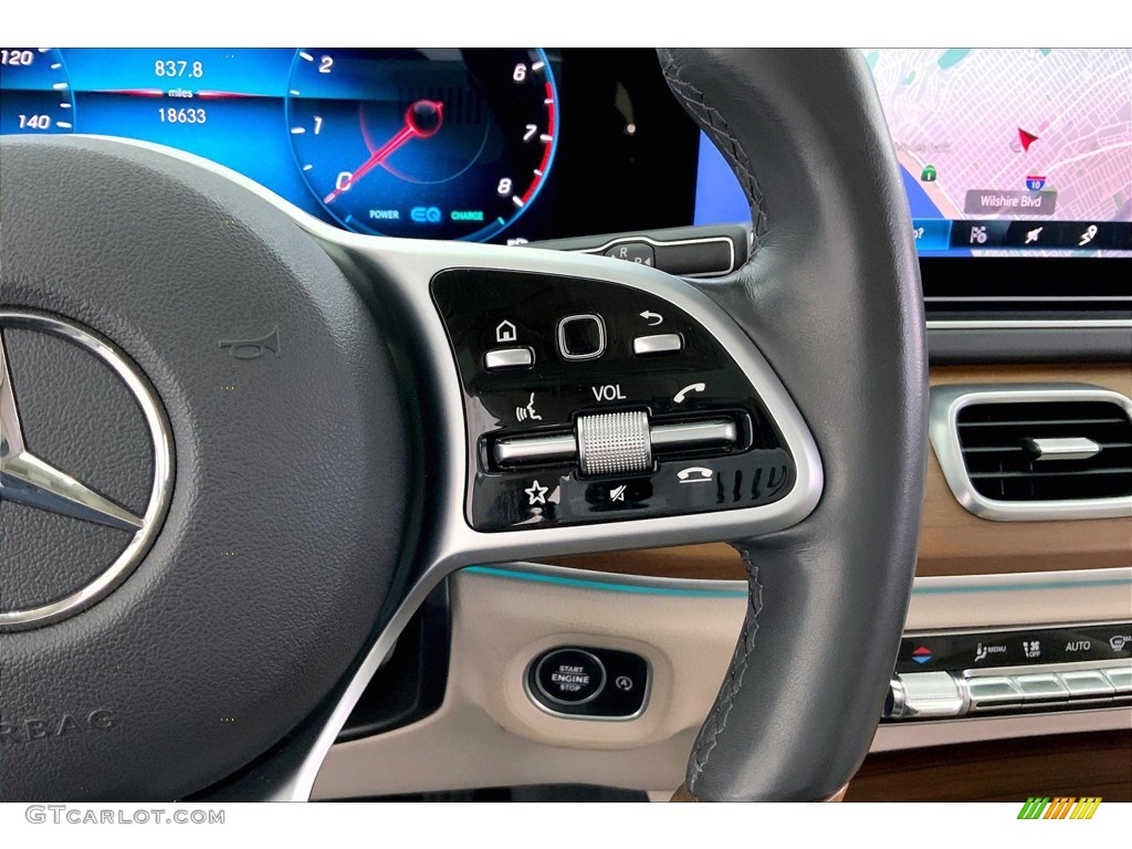 2020 Mercedes-Benz GLS 450 4Matic Black Steering Wheel Photo #146370904