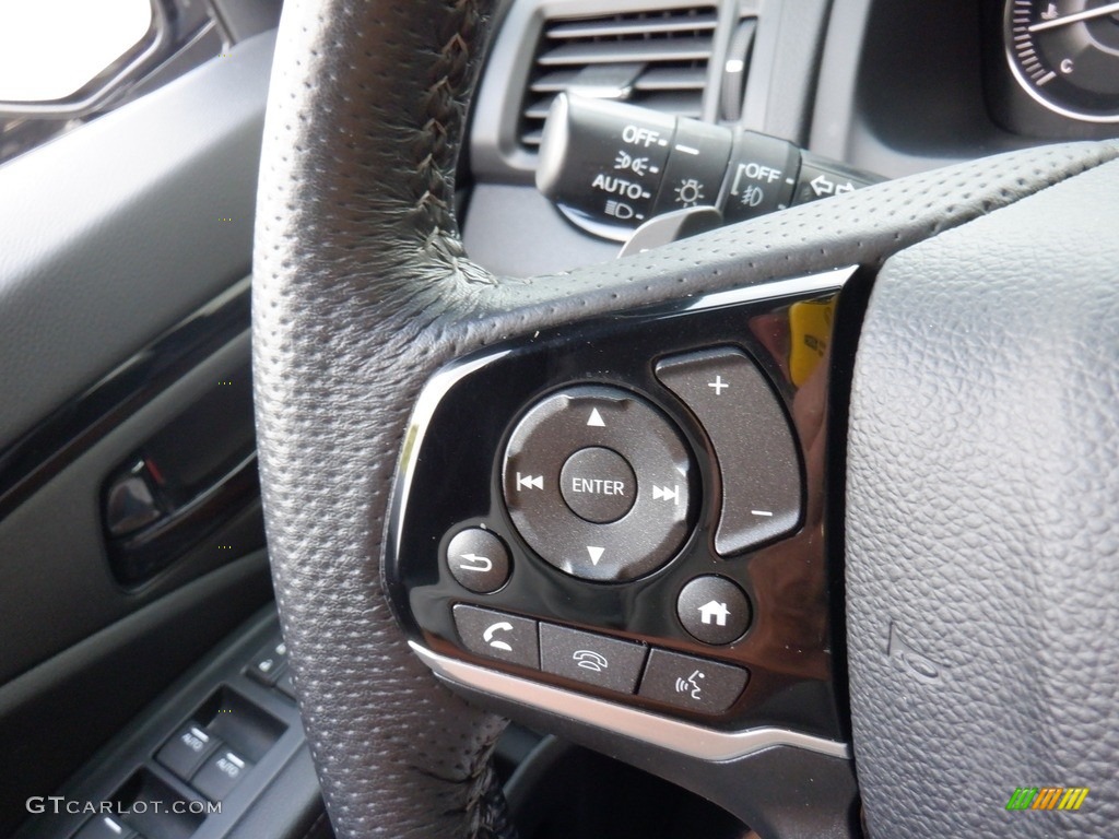 2022 Honda Passport Elite AWD Black Steering Wheel Photo #146371153