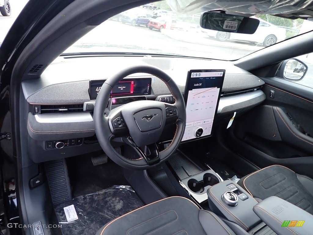 Black Onyx/Copper Interior 2023 Ford Mustang Mach-E GT eAWD Photo #146371844