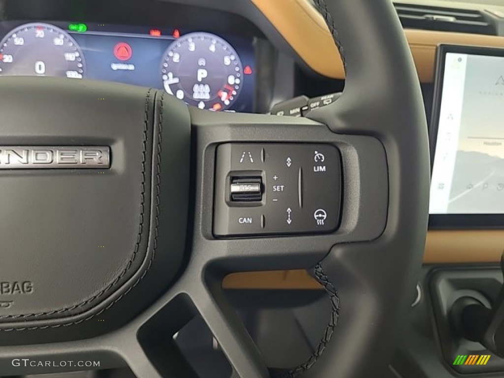 2023 Land Rover Defender 130 X Vintage Tan/Ebony Steering Wheel Photo #146373053