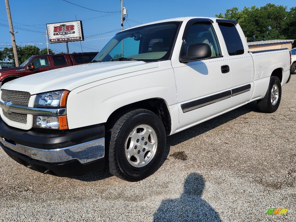 Summit White 2004 Chevrolet Silverado 1500 LS Extended Cab Exterior Photo #146373365