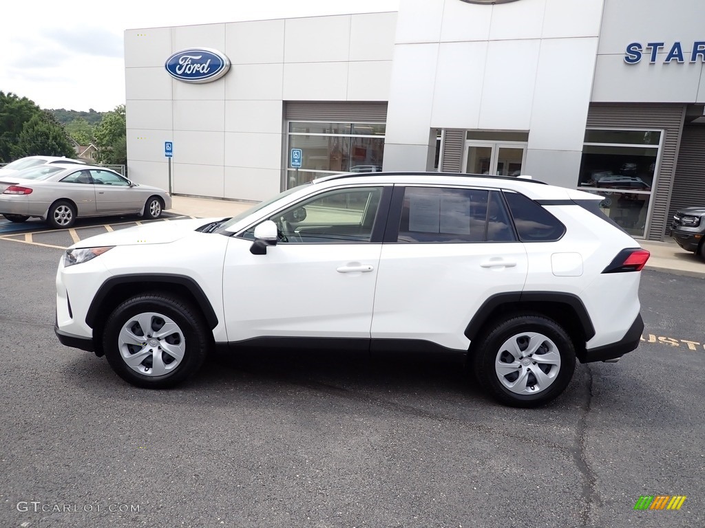 2020 RAV4 LE AWD - Super White / Black photo #2