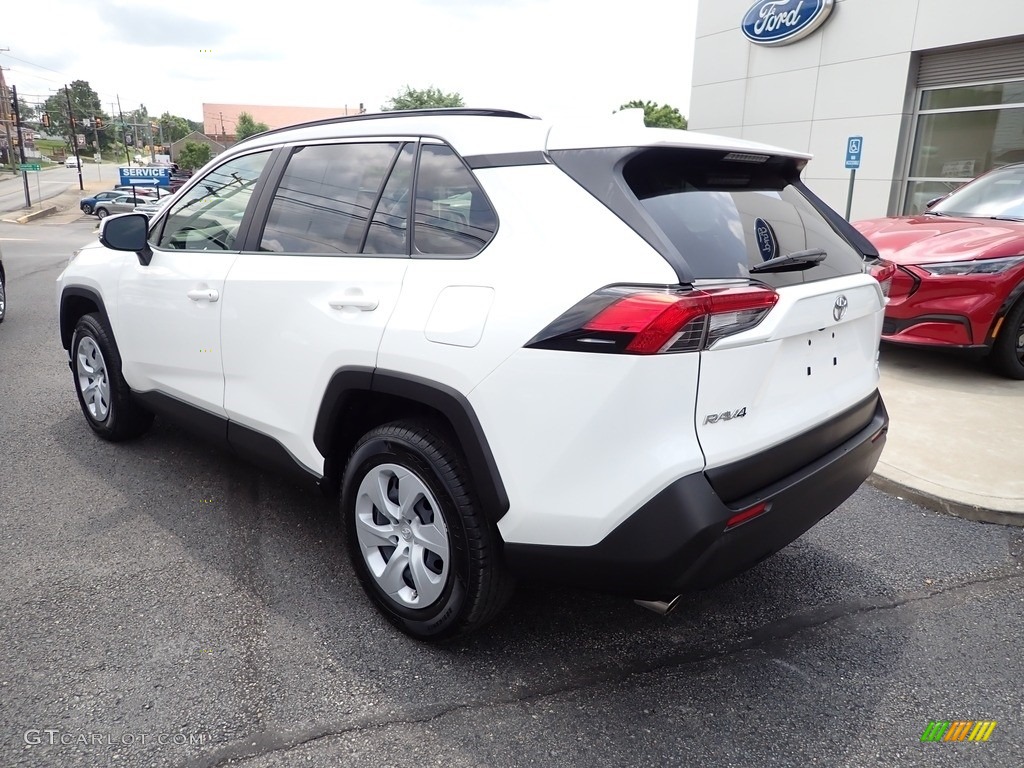 2020 RAV4 LE AWD - Super White / Black photo #3