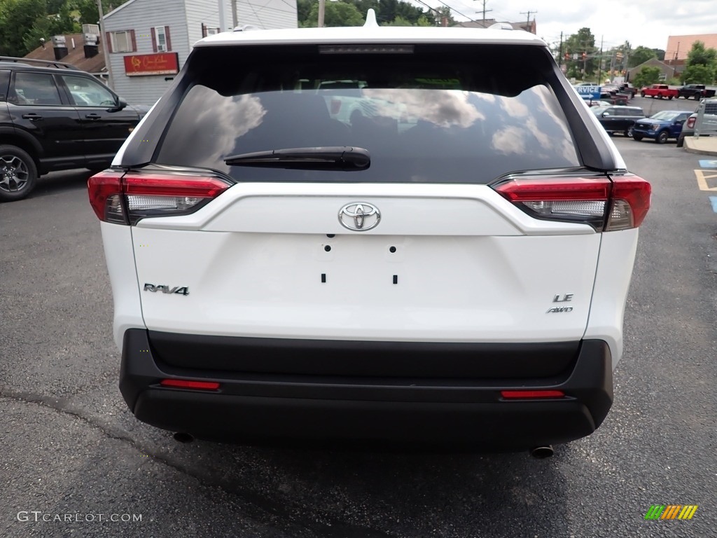 2020 RAV4 LE AWD - Super White / Black photo #4