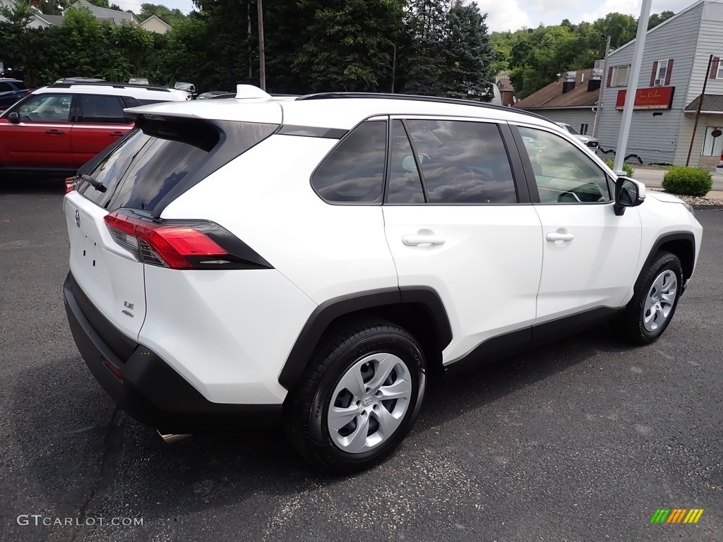 2020 RAV4 LE AWD - Super White / Black photo #5
