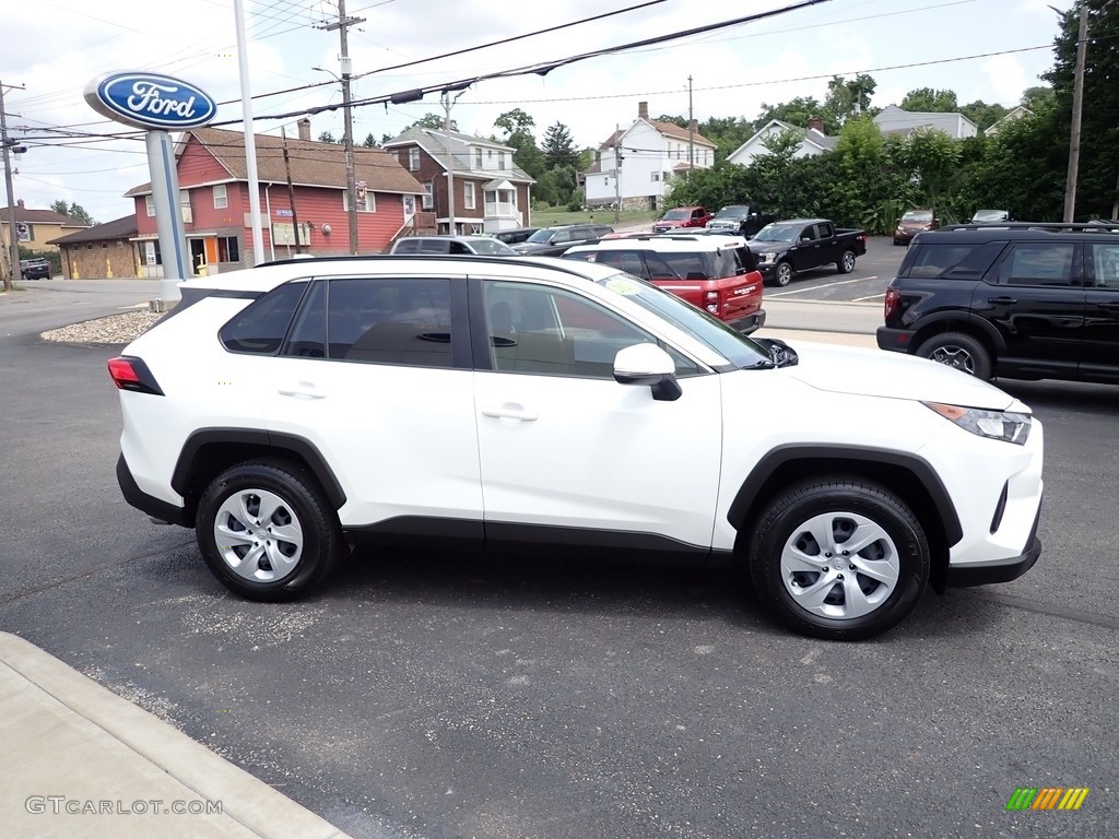 2020 RAV4 LE AWD - Super White / Black photo #6