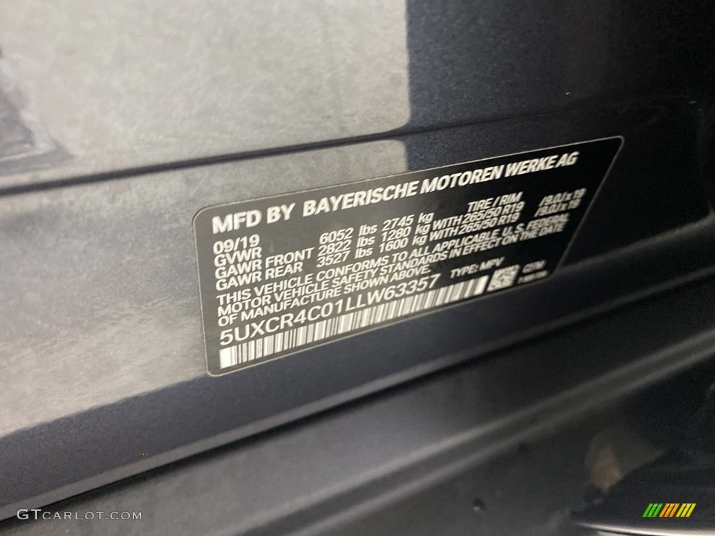 2020 X5 sDrive40i - Arctic Grey Metallic / Black photo #38