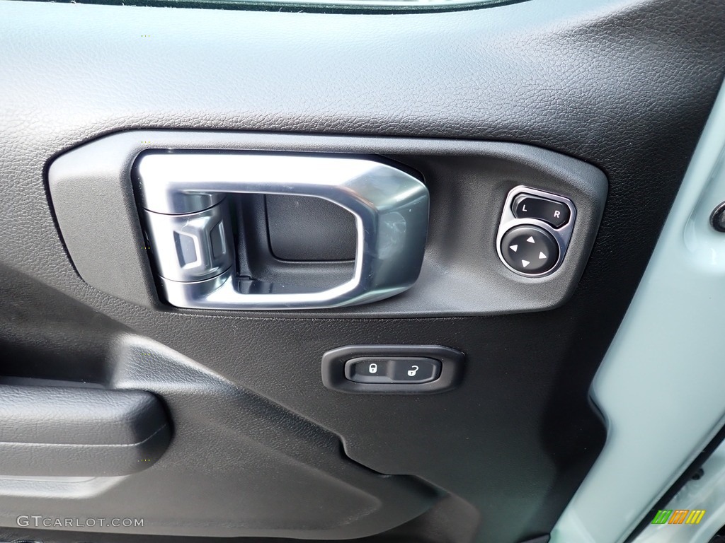 2024 Jeep Wrangler 4-Door Willys 4xe Hybrid Black Door Panel Photo #146374208