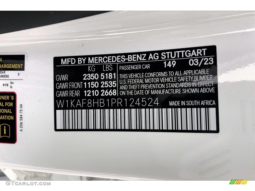 2023 C 43 AMG 4Matic Sedan - Polar White / Black photo #11