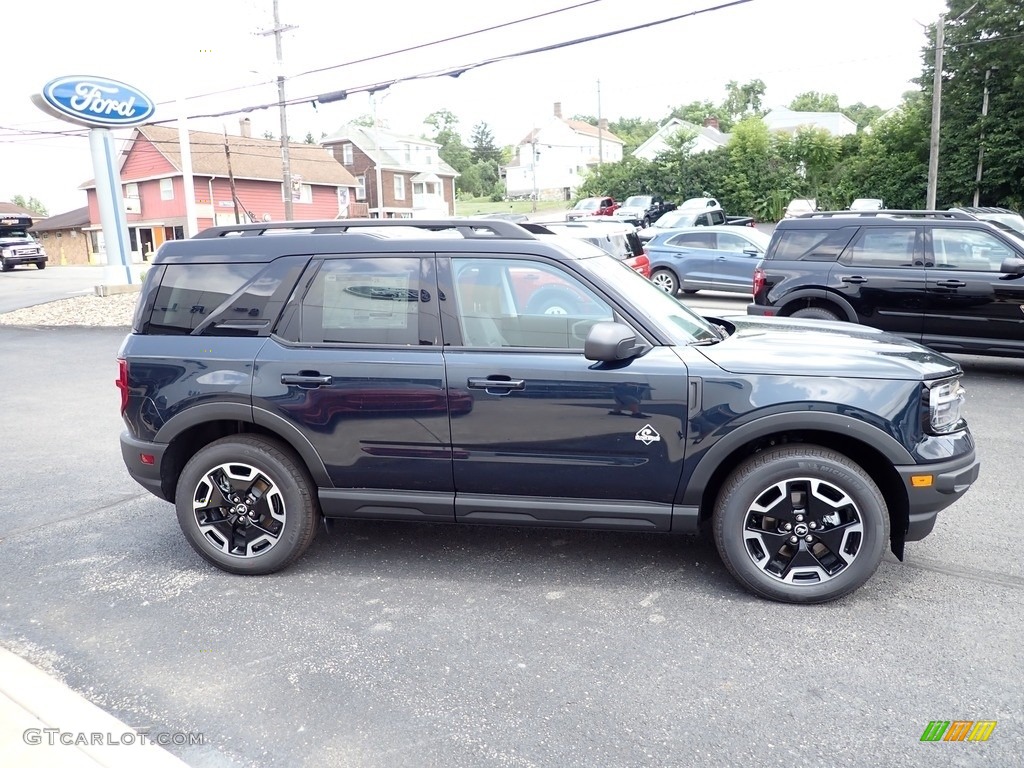 2023 Bronco Sport Outer Banks 4x4 - Alto Blue Metallic Tinted / Navy Pier photo #6