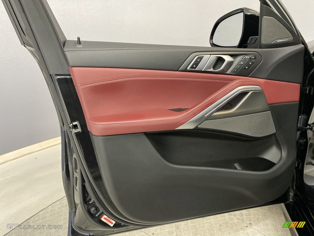2021 BMW X6 sDrive40i Tacora Red Door Panel Photo #146375063