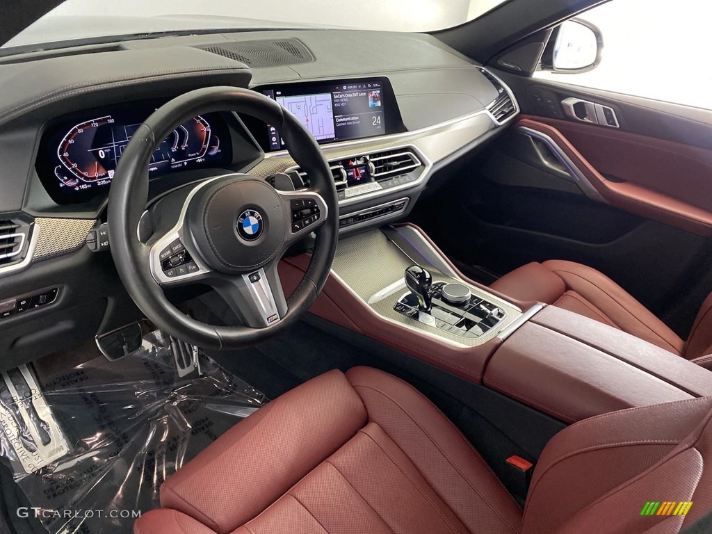 Tacora Red Interior 2021 BMW X6 sDrive40i Photo #146375123