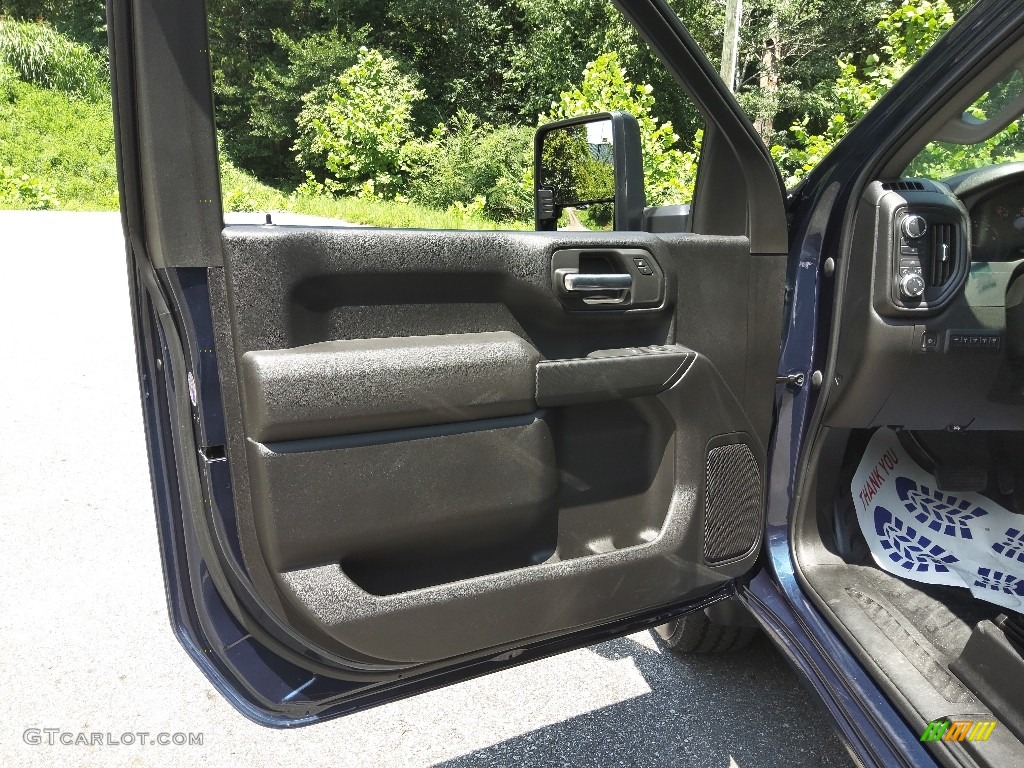 2022 GMC Sierra 2500HD Regular Cab 4WD Jet Black Door Panel Photo #146375282