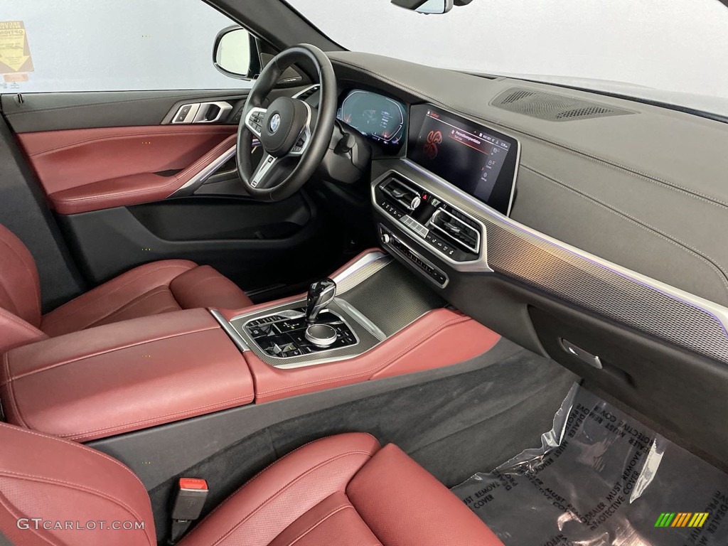 2021 BMW X6 sDrive40i Tacora Red Dashboard Photo #146375460