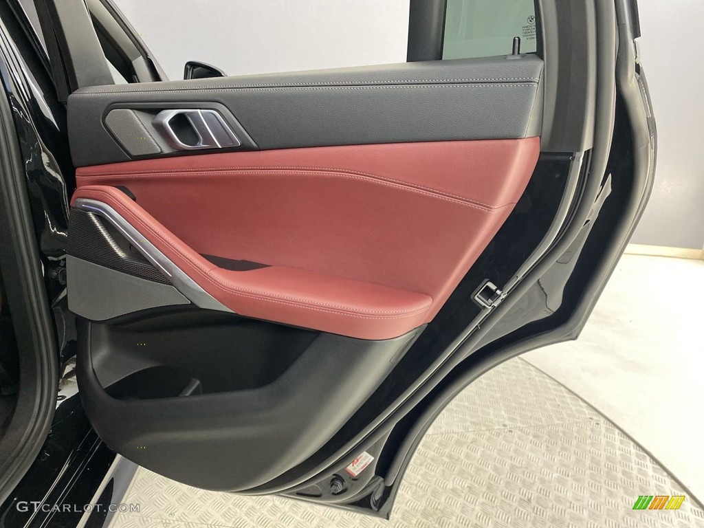 2021 BMW X6 sDrive40i Tacora Red Door Panel Photo #146375501