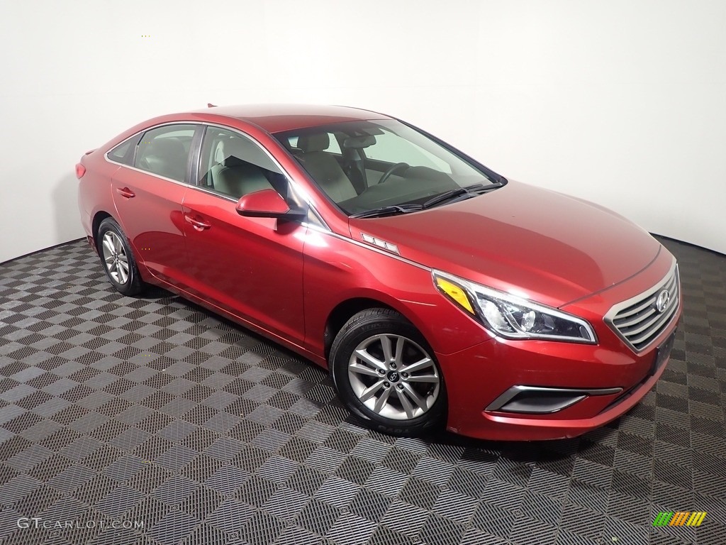 2016 Sonata SE - Venetian Red / Gray photo #4