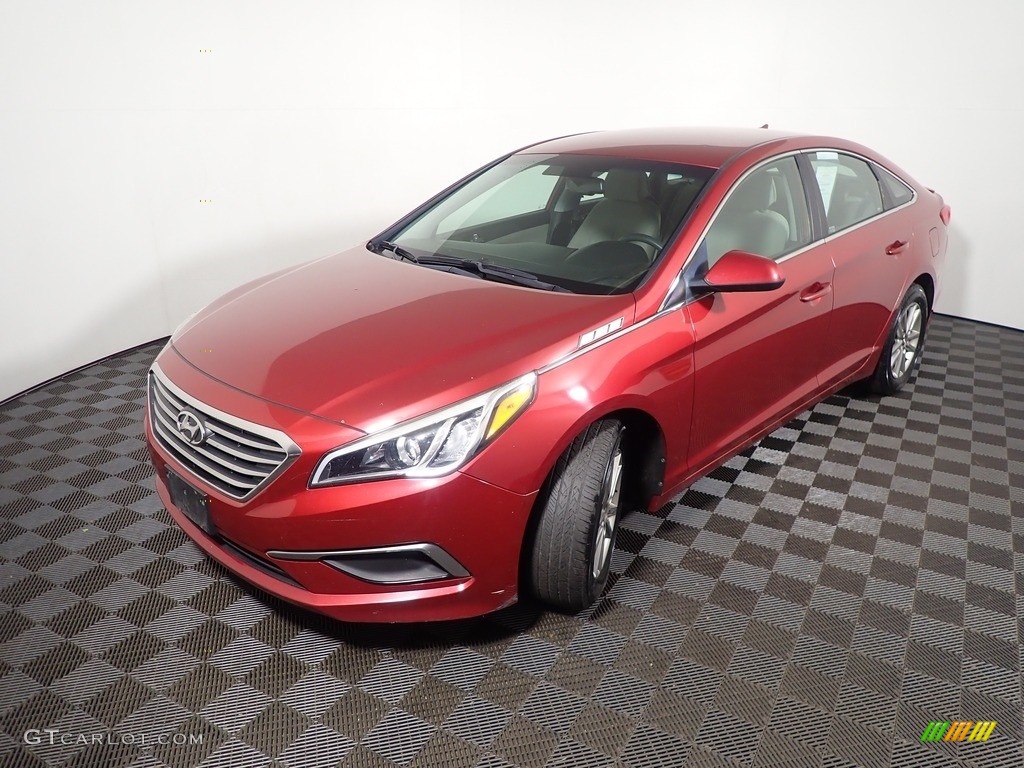 2016 Sonata SE - Venetian Red / Gray photo #7