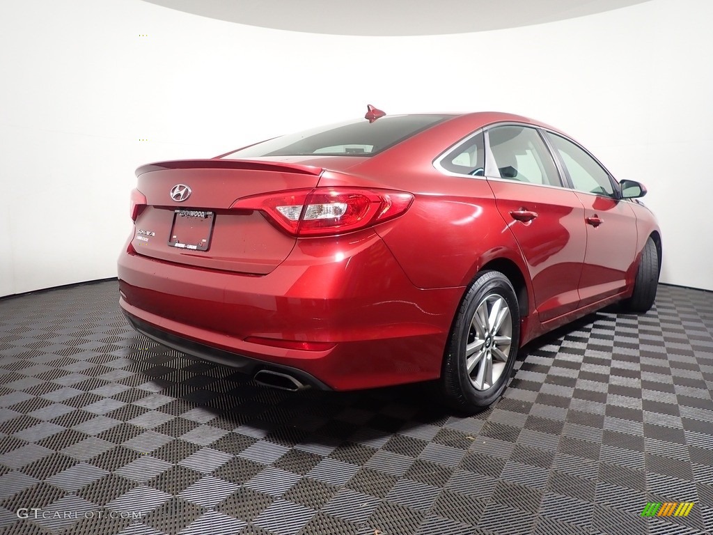2016 Sonata SE - Venetian Red / Gray photo #13