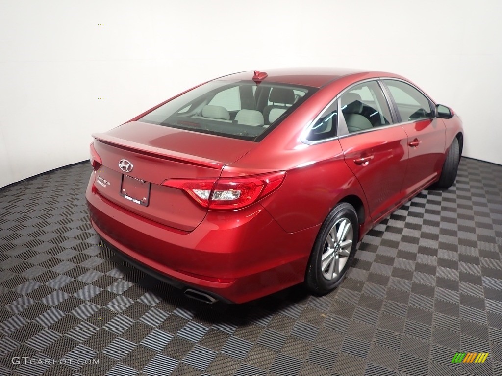 2016 Sonata SE - Venetian Red / Gray photo #14