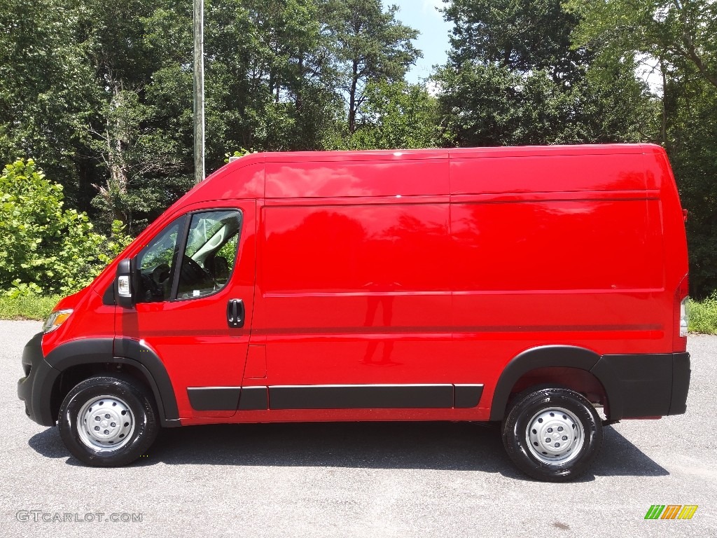 2023 ProMaster 1500 High Roof Cargo Van - Flame Red / Black photo #1