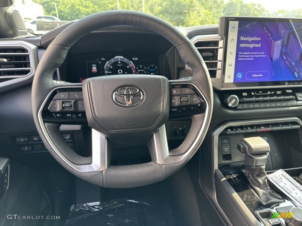 2023 Toyota Sequoia Platinum 4x4 Black Steering Wheel Photo #146376936