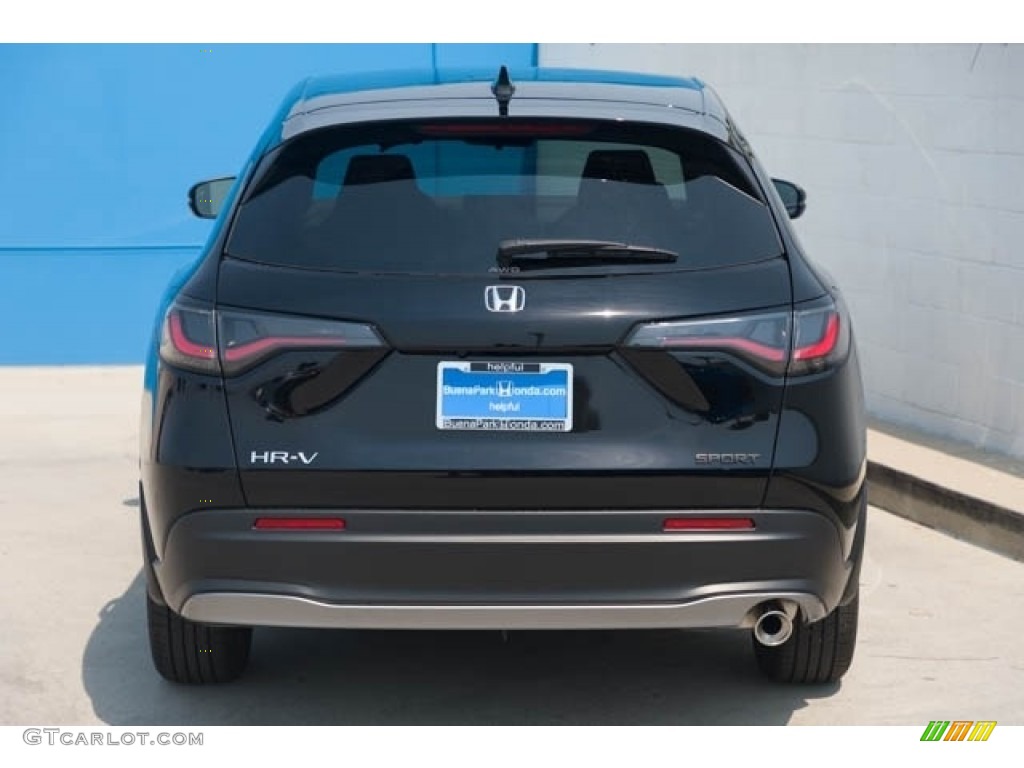 2024 HR-V Sport AWD - Crystal Black Pearl / Black photo #7