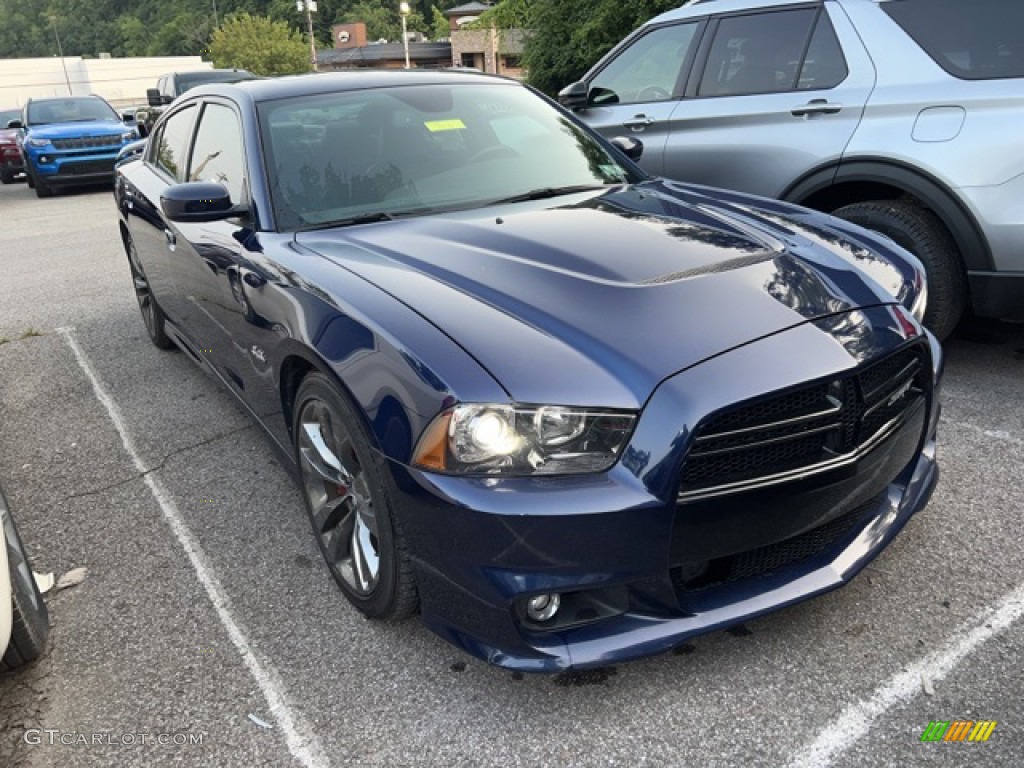 2014 Charger SRT8 - Jazz Blue Pearl / Black photo #1