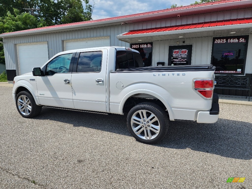 2013 F150 Limited SuperCrew 4x4 - White Platinum Metallic Tri-Coat / FX Sport Appearance Black/Red photo #2