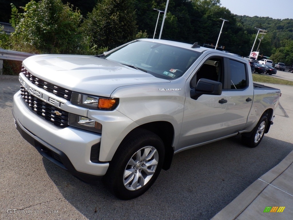 2021 Silverado 1500 Custom Crew Cab 4x4 - Silver Ice Metallic / Jet Black photo #11