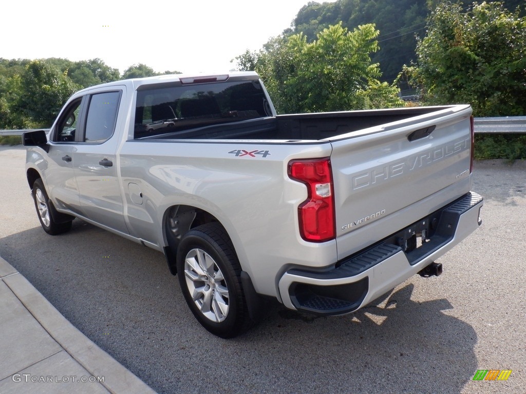 2021 Silverado 1500 Custom Crew Cab 4x4 - Silver Ice Metallic / Jet Black photo #13