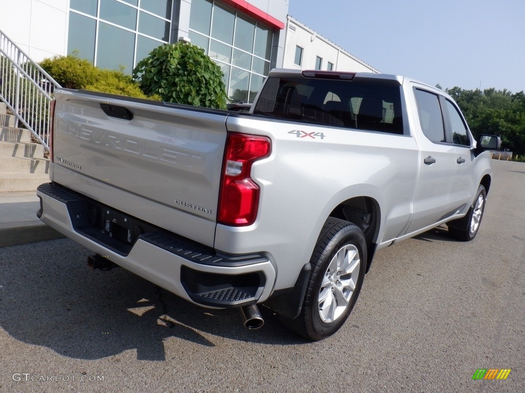 2021 Silverado 1500 Custom Crew Cab 4x4 - Silver Ice Metallic / Jet Black photo #17