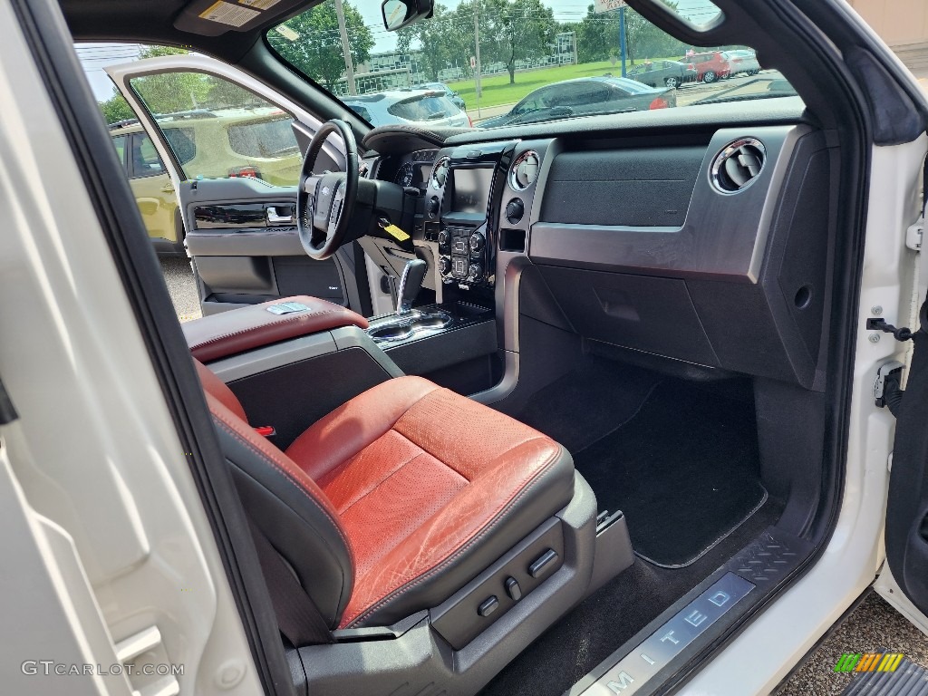 2013 F150 Limited SuperCrew 4x4 - White Platinum Metallic Tri-Coat / FX Sport Appearance Black/Red photo #28