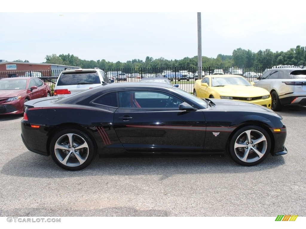 2015 Camaro LT Coupe - Black / Inferno Orange photo #6