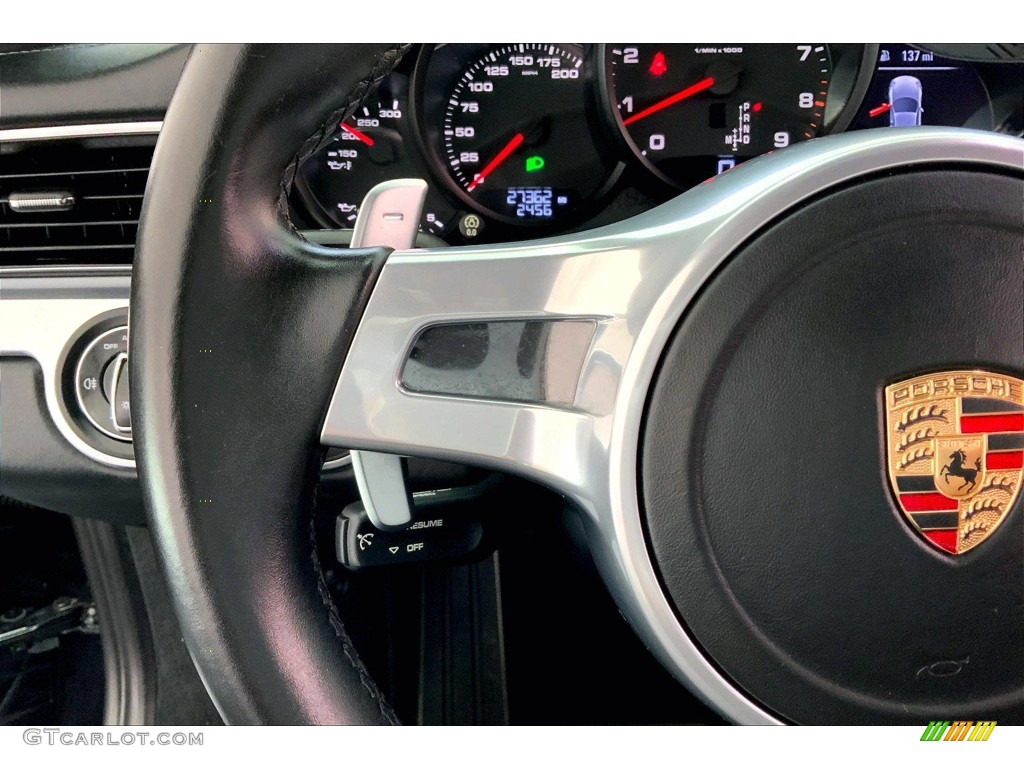 2015 Porsche 911 Carrera Coupe Black Steering Wheel Photo #146378480