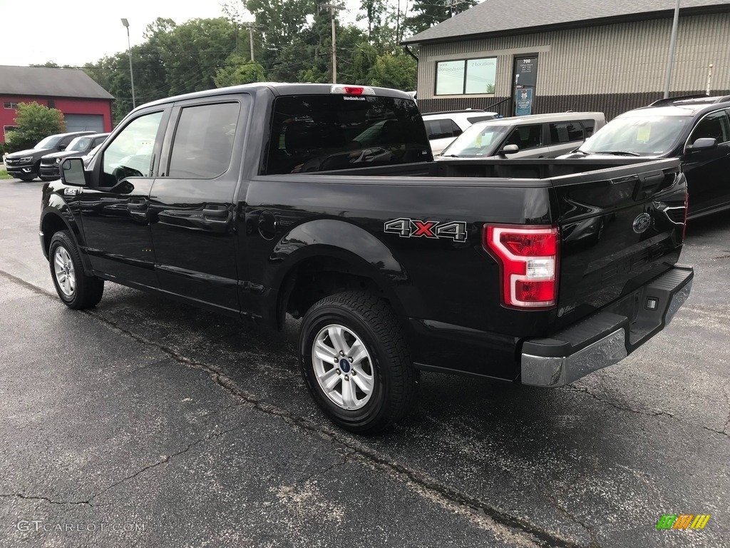 2019 F150 XLT SuperCrew 4x4 - Agate Black / Earth Gray photo #8