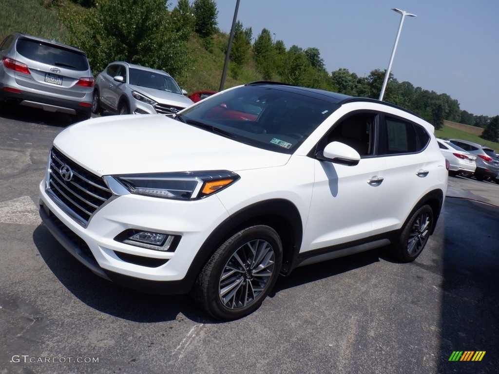 2020 Tucson Ultimate AWD - Winter White / Beige photo #4