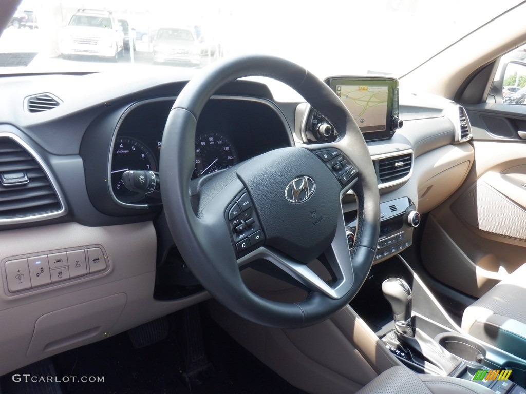 2020 Tucson Ultimate AWD - Winter White / Beige photo #15