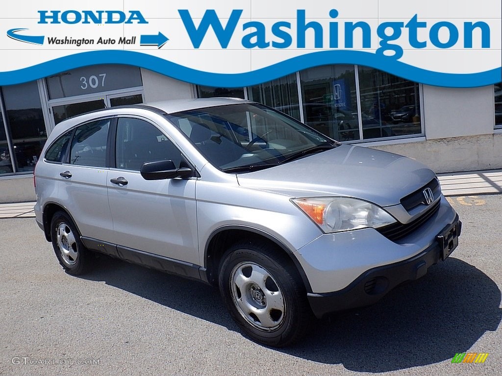 2009 CR-V LX 4WD - Alabaster Silver Metallic / Black photo #2