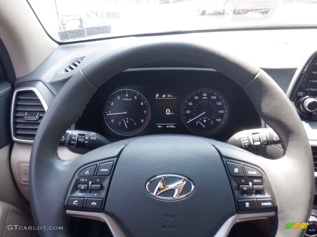 2020 Tucson Ultimate AWD - Winter White / Beige photo #30